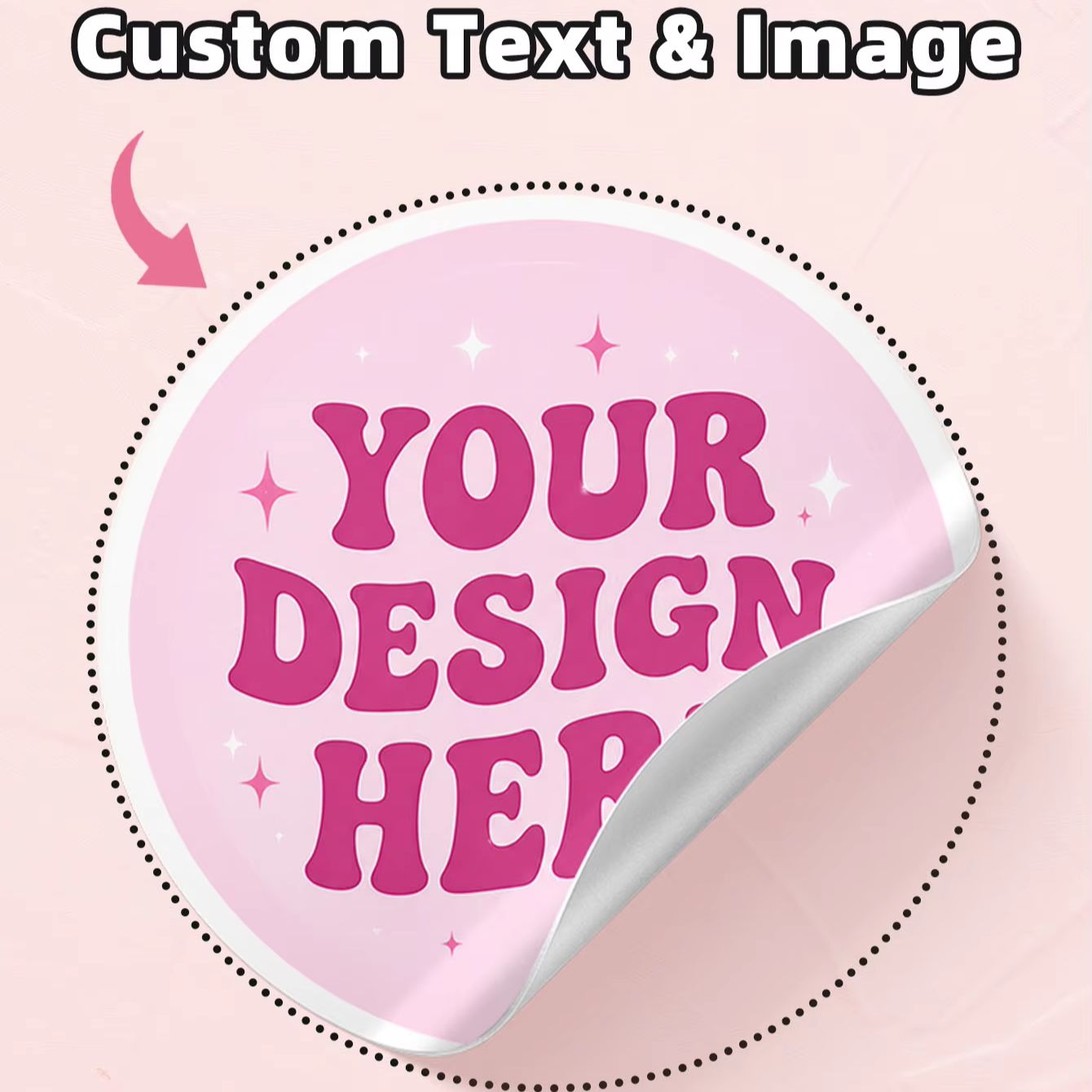 1-130Pcs Clear PVC Custom Roun - Personalised Candle Label ulasan dan harga