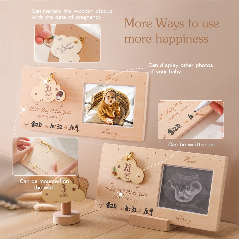 Sonogram Picture Frame Baby Ul - Engraved Wood Frame ulasan dan harga