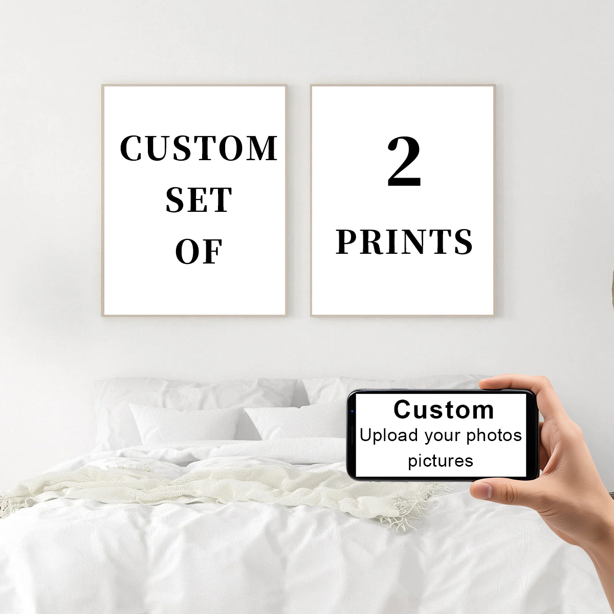 2pcs/set Custom Canvas Prints  - Pet Portrait Custom ulasan dan harga